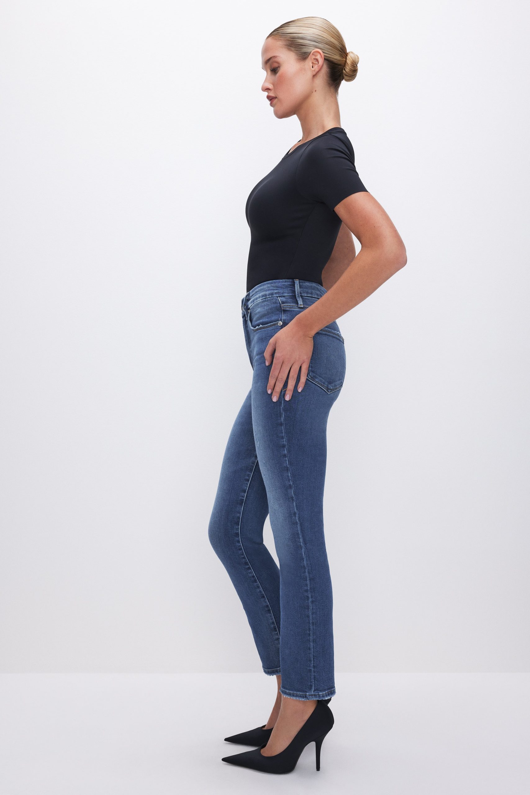 GOOD STRAIGHT COMPRESSION JEANS | INDIGO271 - Image 3