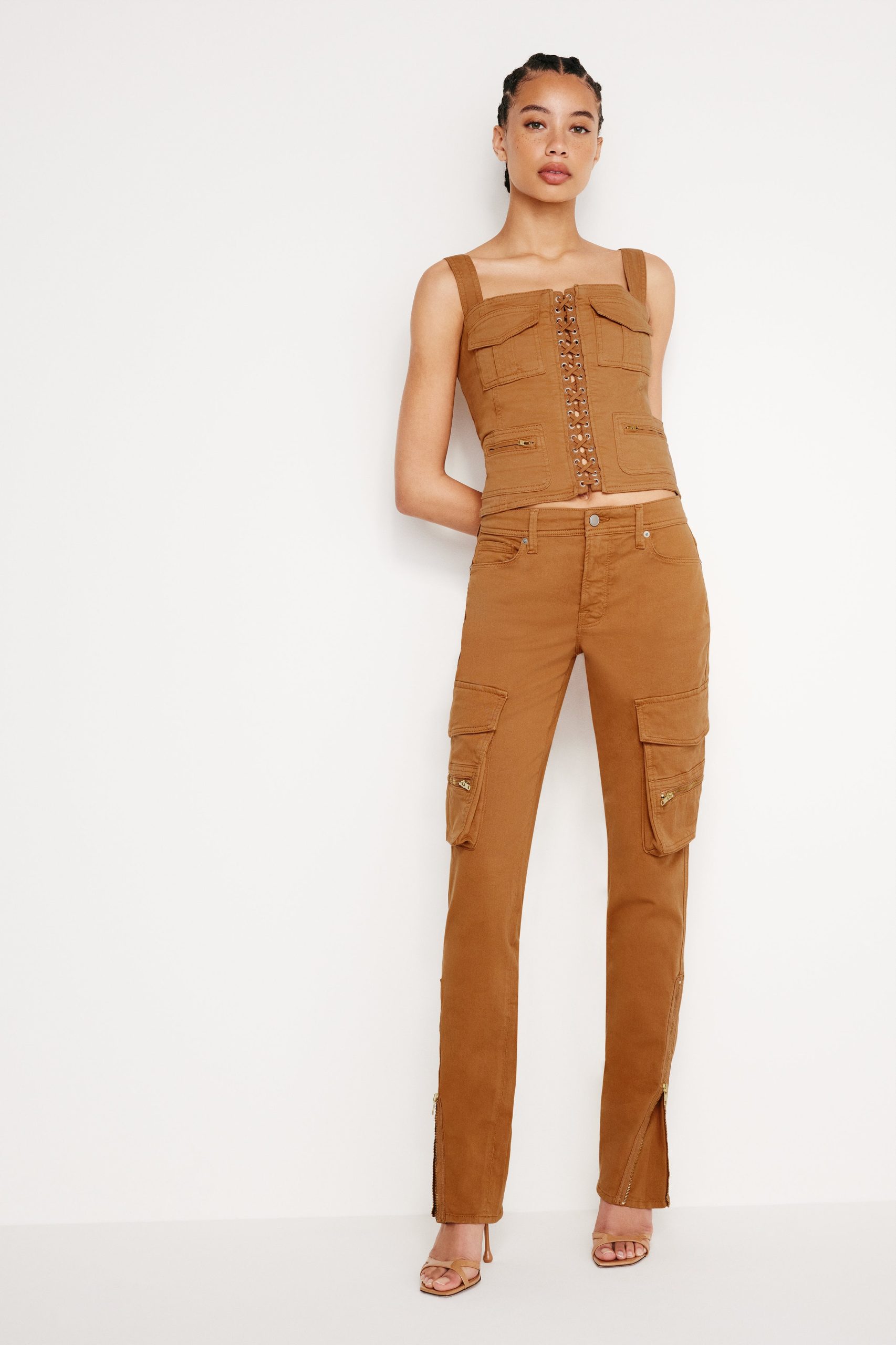 TWILL SKINNY CARGO PANTS | CANYON003 - Image 3