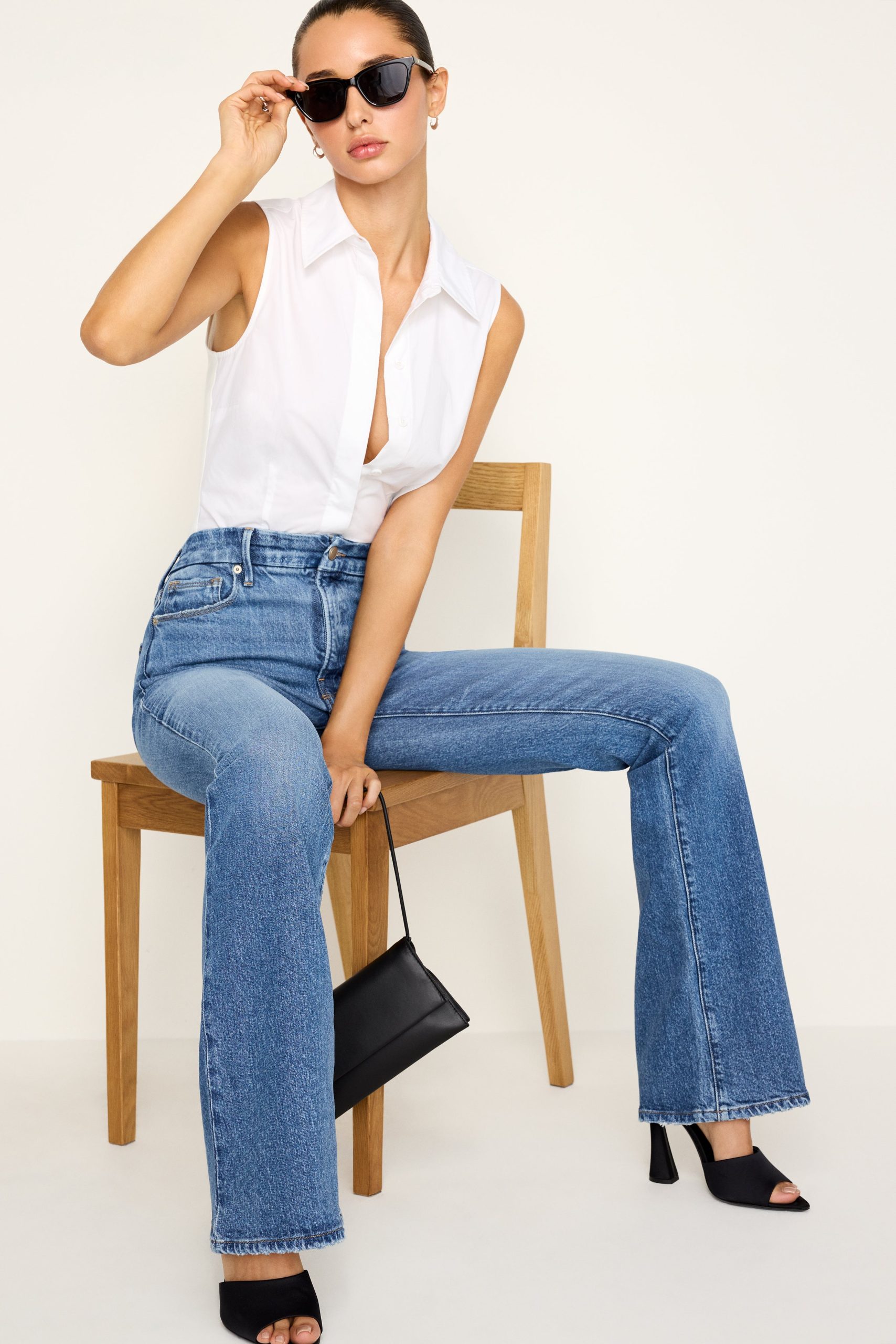 SOFT TECH GOOD PETITE BOOTCUT JEANS|INDIGO627 - Image 3