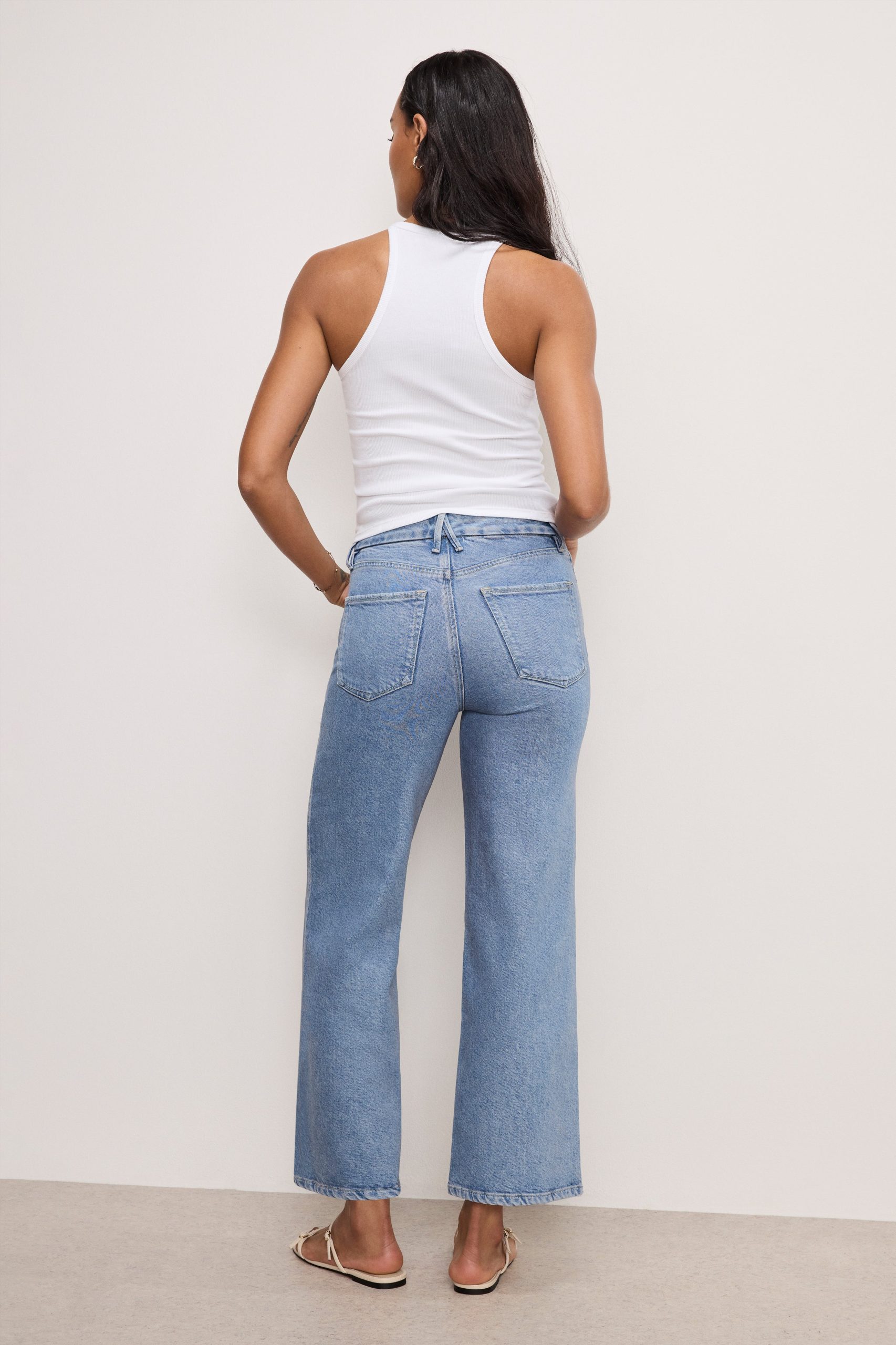 SOFT TECH GOOD SKATE WIDE CROPPED JEANS | INDIGO860 - Image 3