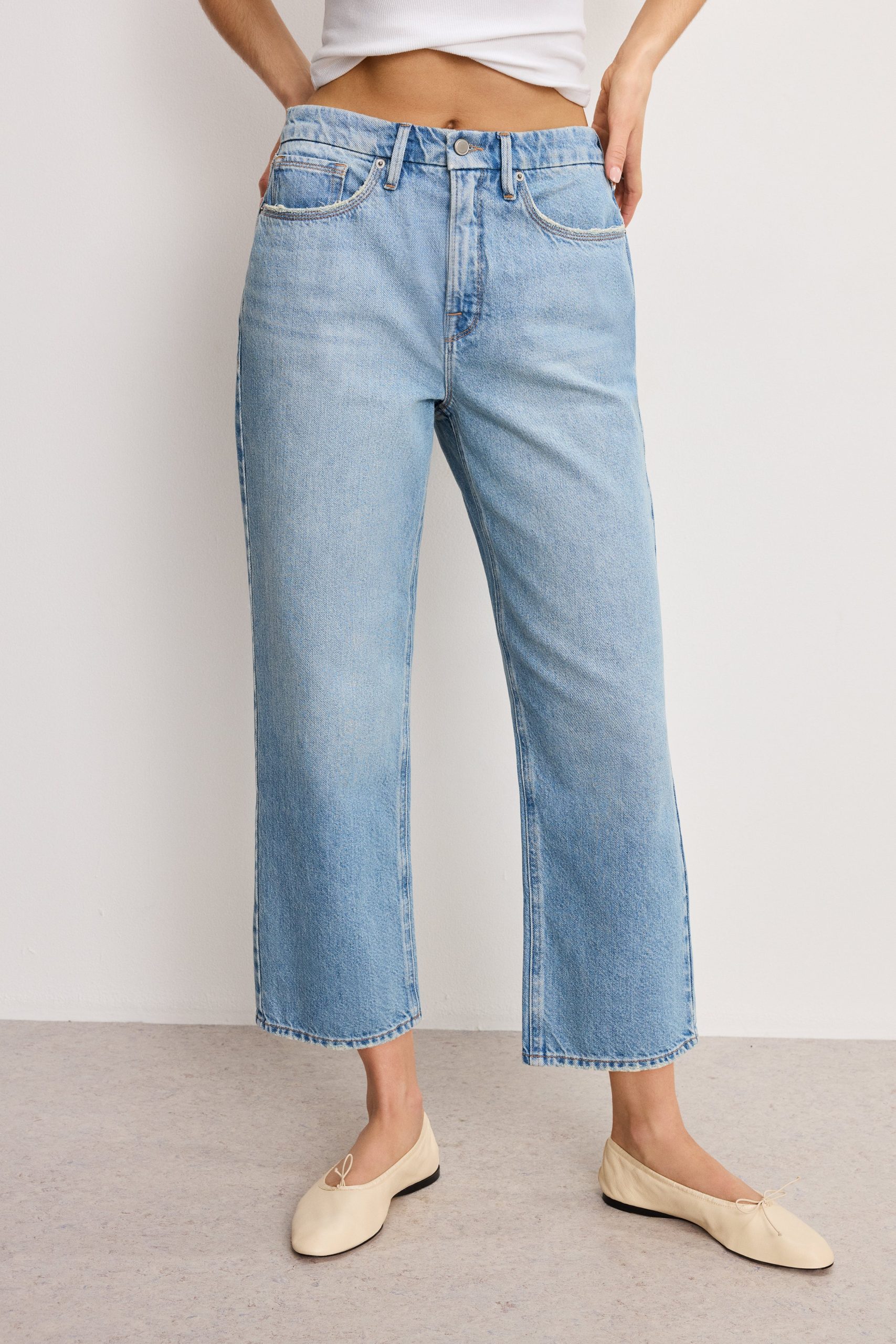 GOOD 90S CROPPED RELAXED JEANS | INDIGO964 - Image 4