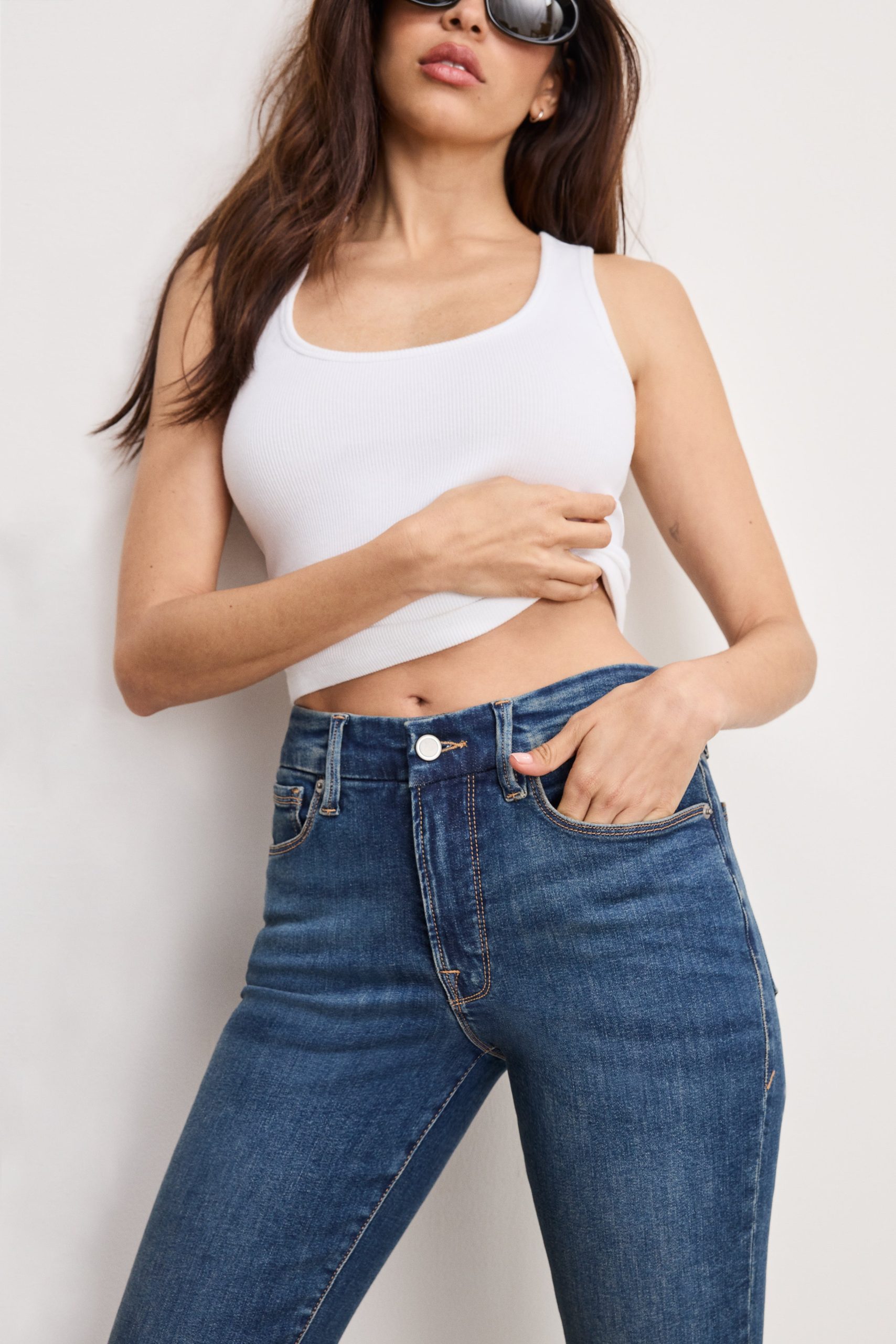 GOOD LEGS STRAIGHT JEANS LONG | BLUE004 - Image 4