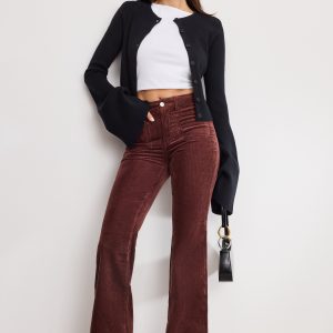 GOOD LEGS FLARE CORDUROY PANTS | WALNUT004