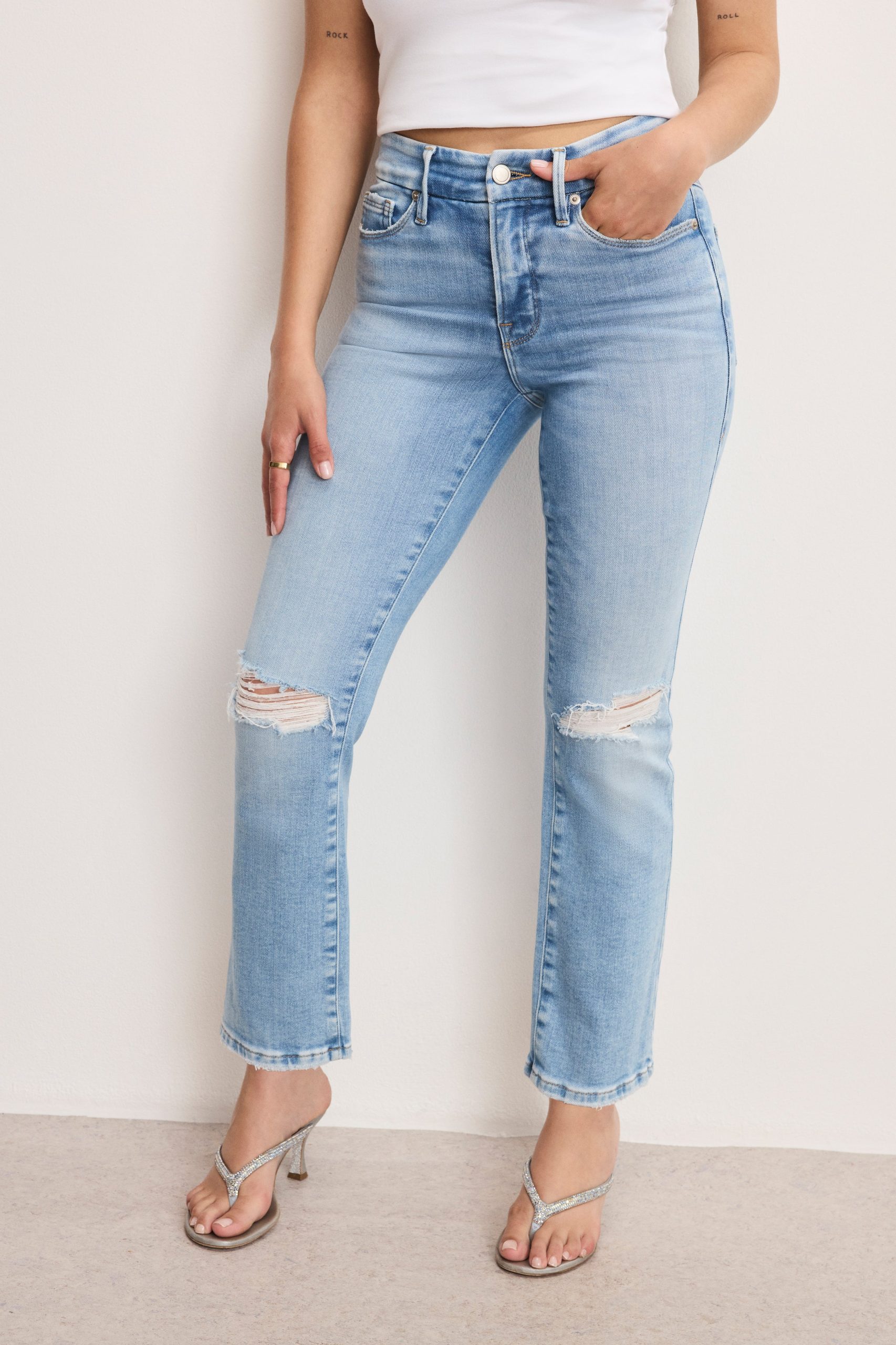 DOLLY JOLEANS PETITE STRAIGHT JEANS | INDIGO1081 - Image 2