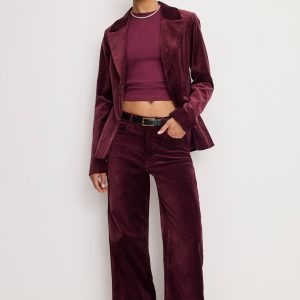 VELVET SCULPTED BLAZER | FIG007