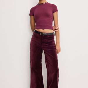 VELVET GOOD WAIST PALAZZO PANTS | FIG007