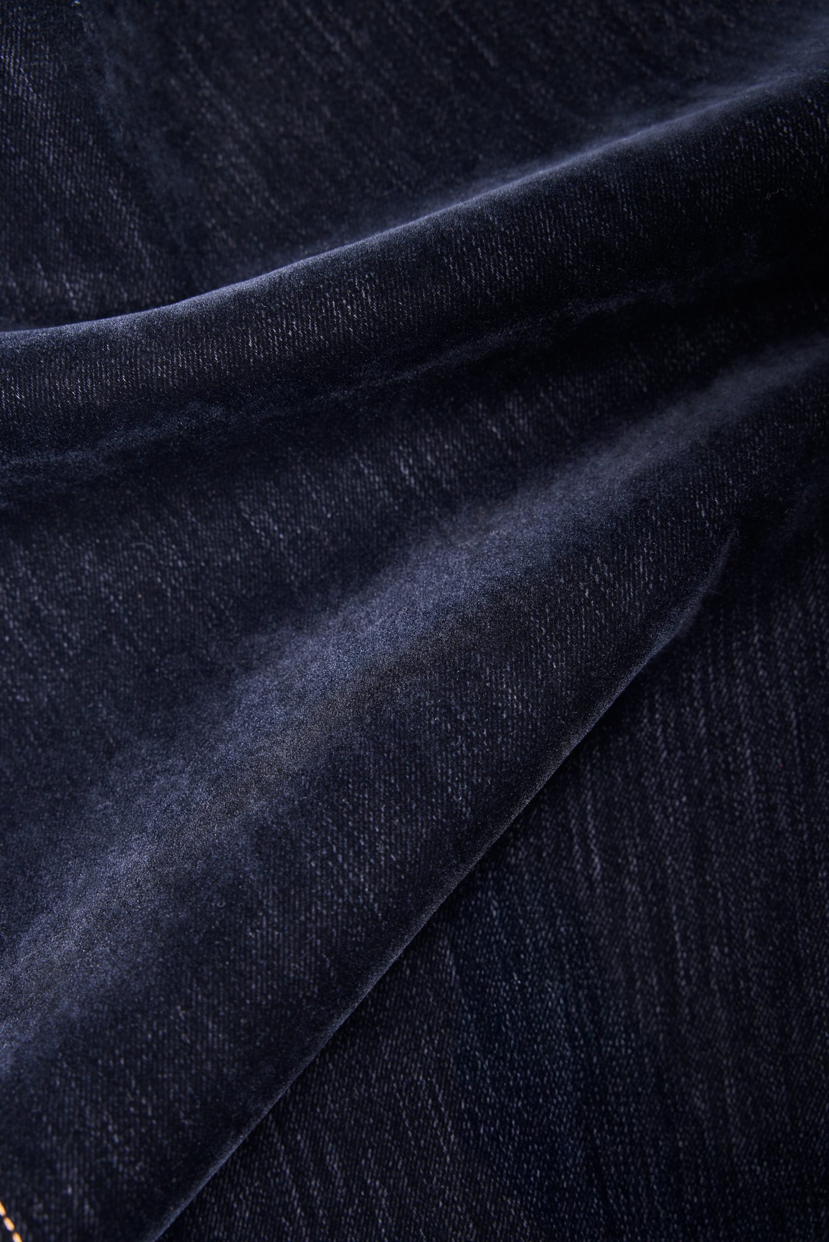 GOOD ICON STRAIGHT FLOCKED DENIM JEANS | INDIGO939 - Image 6