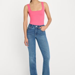 SCULPTING MODERN TANK BODYSUIT | STRAWBERRY PINK