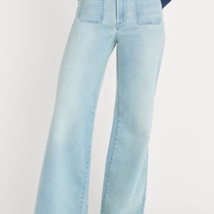 SOFT TECH GOOD WAIST PALAZZO JEANS | INDIGO1129