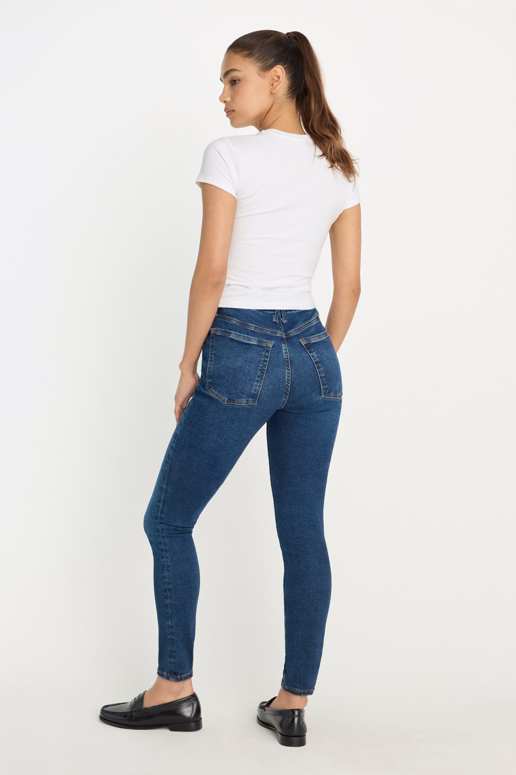 POWER STRETCH PULL-ON SKINNY JEANS | INDIGO491 - Image 5