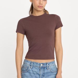 SUPER STRETCH BABY TEE | BITTER COCOA