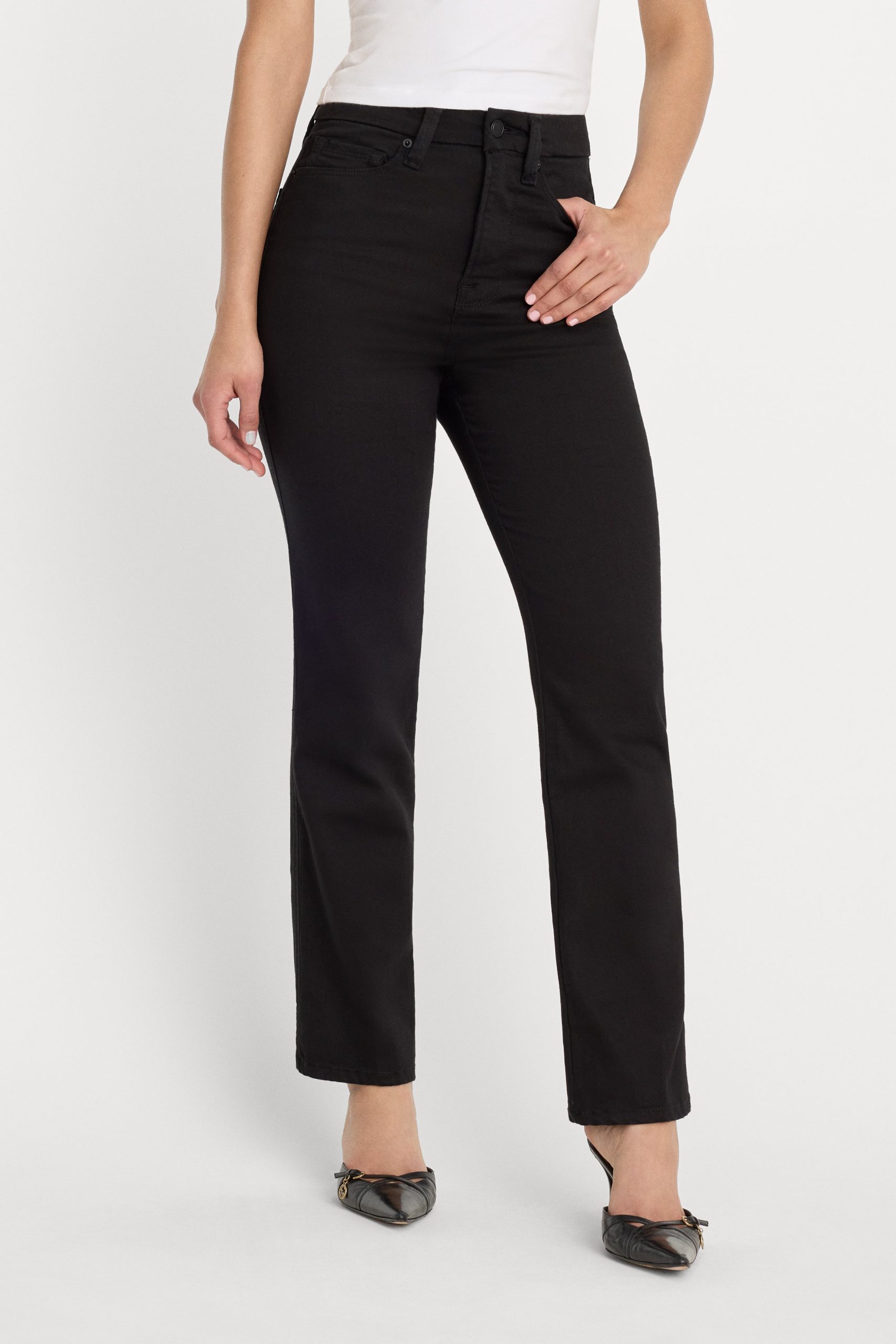 NEVER FADE GOOD CURVE STRAIGHT JEANS | BLACK - Image 2