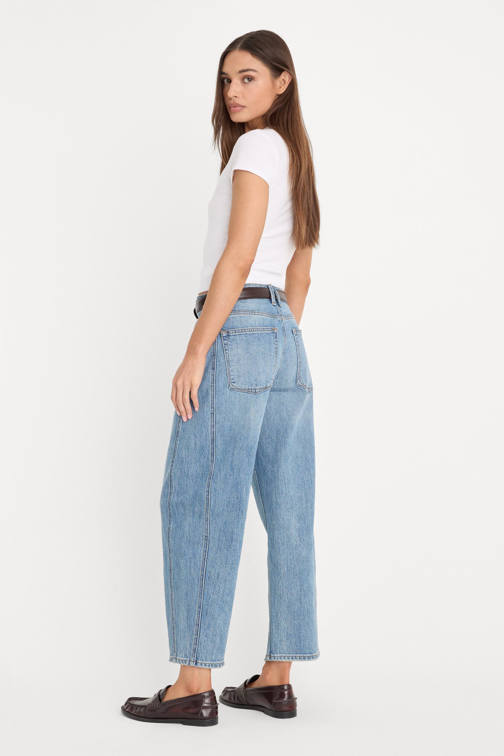 VINTAGE BARREL ANKLE JEANS | INDIGO1350 - Image 5