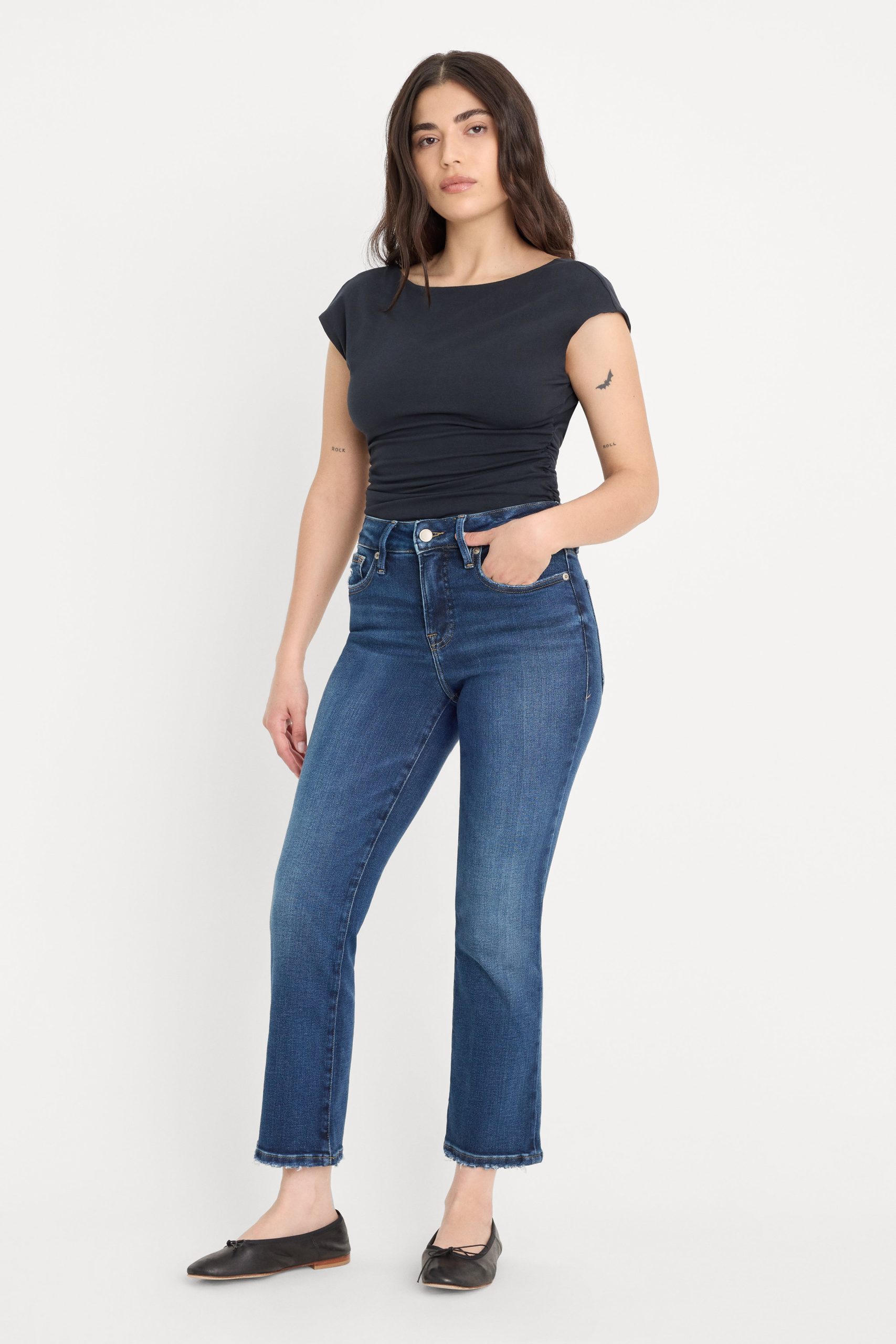 SOFT TECH GOOD PETITE STRAIGHT JEANS|INDIGO511