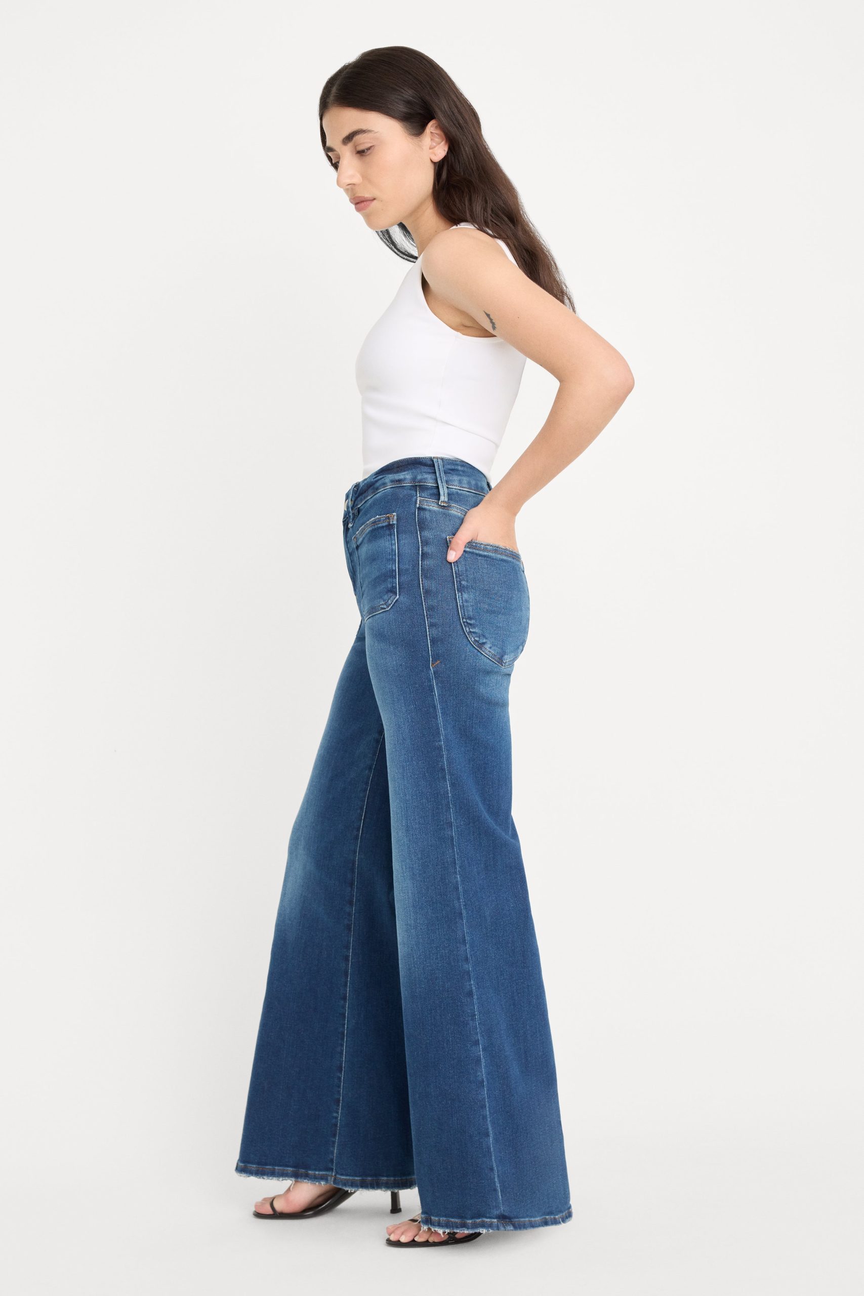 SOFT TECH GOOD PETITE PALAZZO JEANS|INDIGO511 - Image 3
