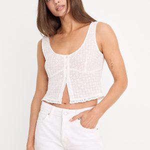 THE EYELET TOP | WHITE001