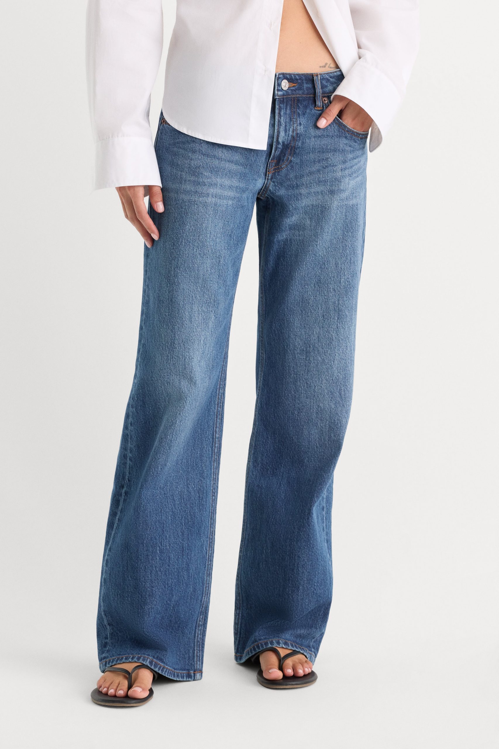 VINTAGE LOW LOOSE JEANS | INDIGO1291 - Image 3