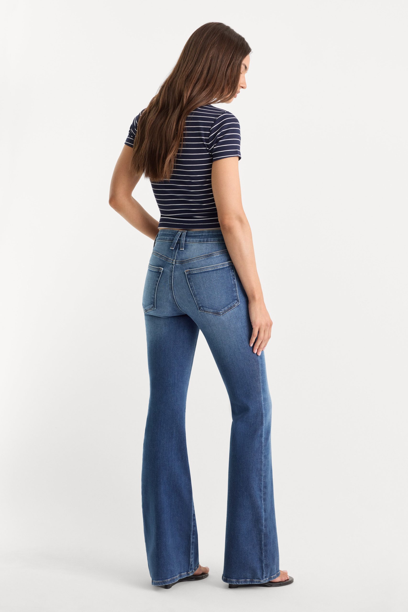 SOFT TECH GOOD LEGS FLARE JEANS | INDIGO1233 - Image 5
