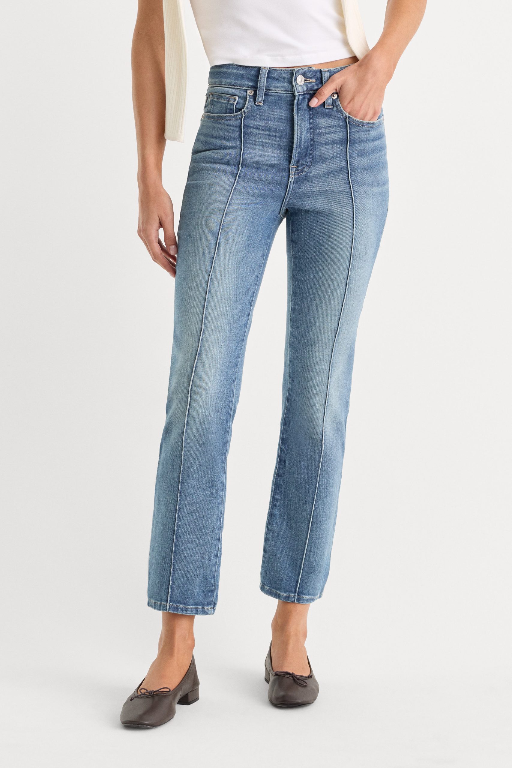 SOFT TECH GOOD LEGS STRAIGHT JEANS | INDIGO1238 - Image 2