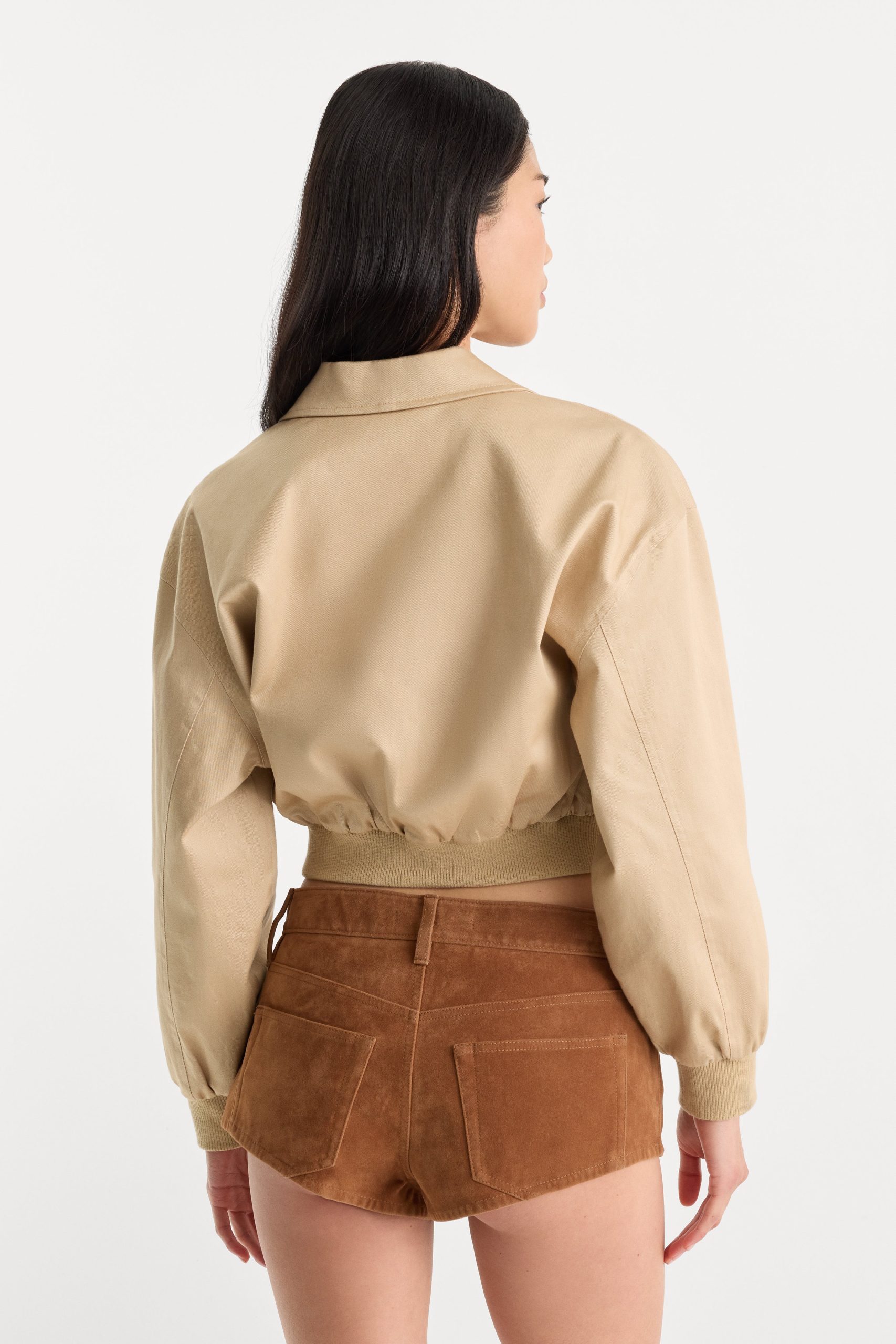 THE TWILL BOMBER JACKET | DUNE MIST - Image 4