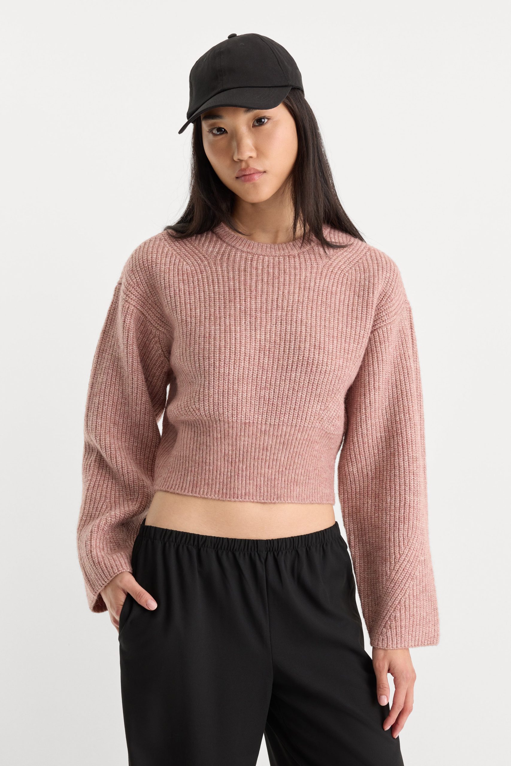 THE CHUNKY KNIT SWEATER | DUSTY BLUSH