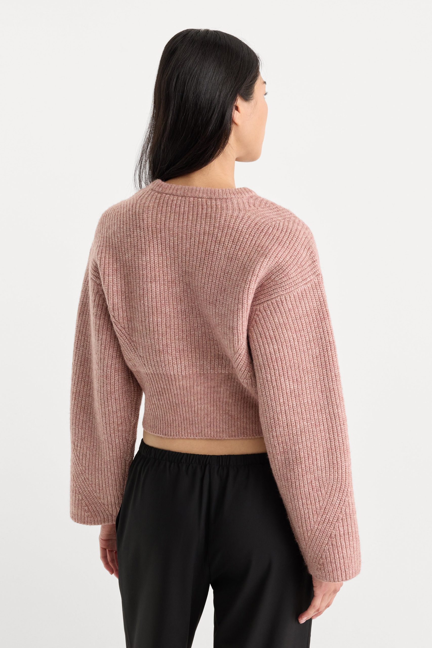 THE CHUNKY KNIT SWEATER | DUSTY BLUSH - Image 5