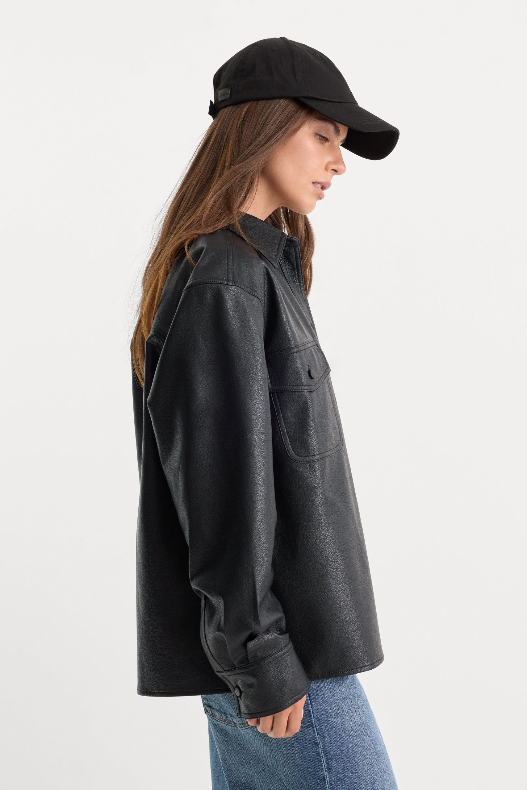 THE BETTER THAN LEATHER CLASSIC SHIRT | BLACK001 - Image 2