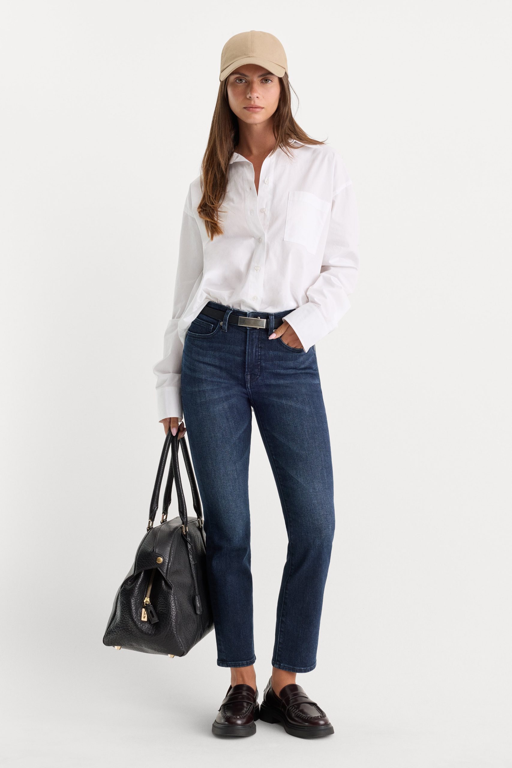 GOOD PETITE STRAIGHT JEANS | ATLAS BLUE - Image 3