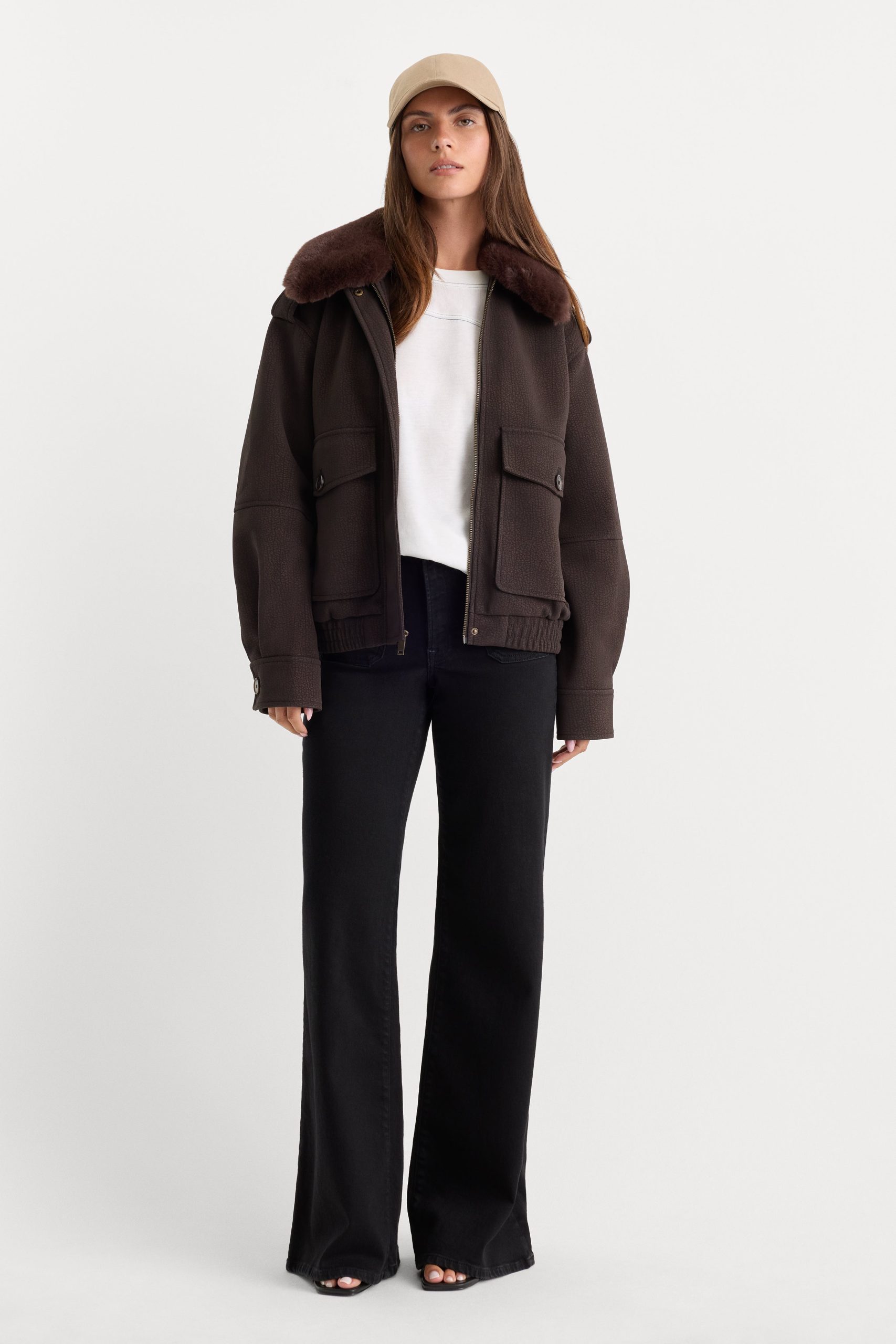 SOFT TECH GOOD PETITE PALAZZO JEANS|BLACK001 - Image 3