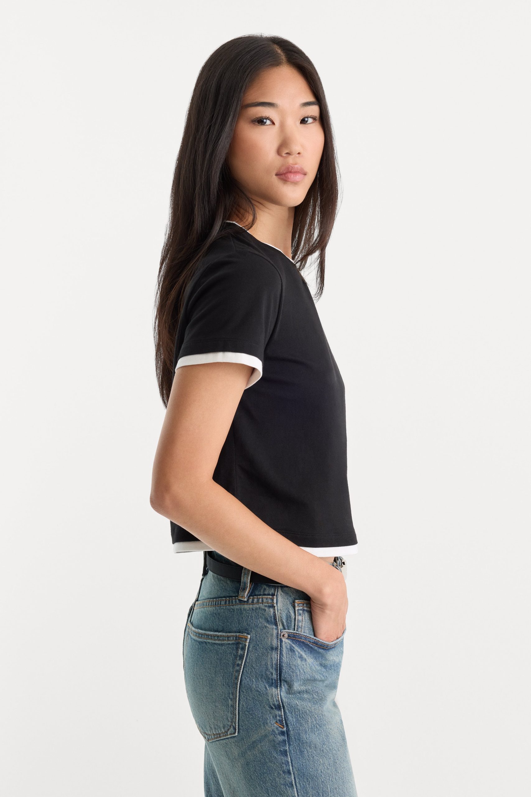 THE LAYERED TEE | BLACK - Image 4