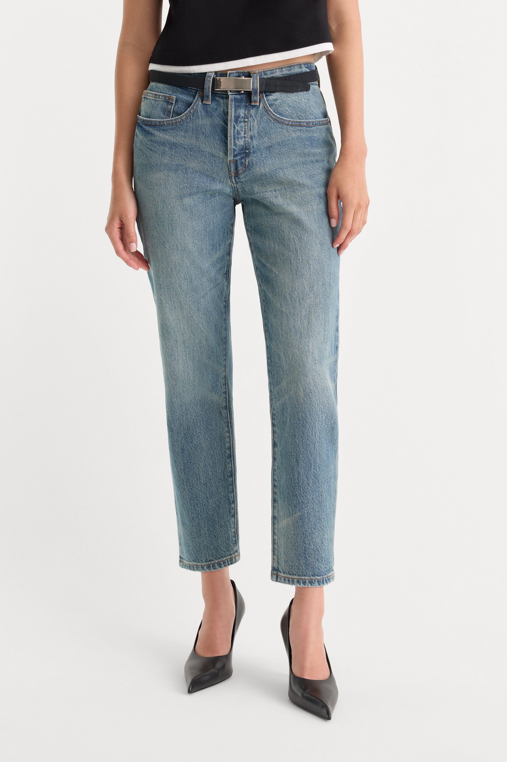VINTAGE STRAIGHT ANKLE JEANS | OAK - Image 2