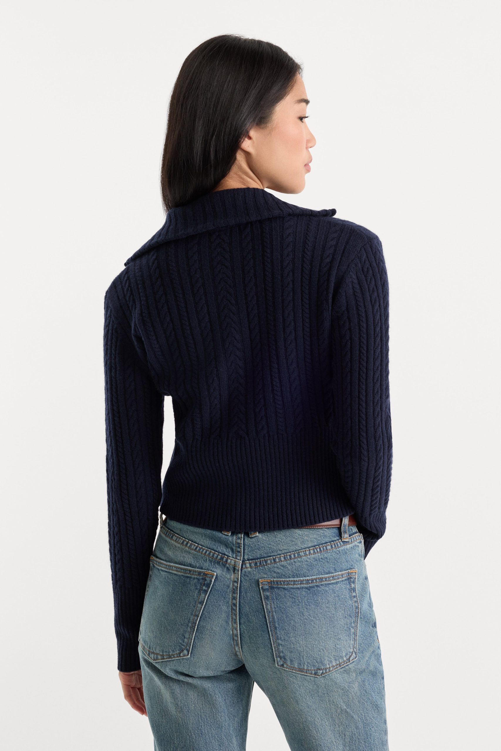 THE CABLE ZIP UP | NEW NAVY002 - Image 5