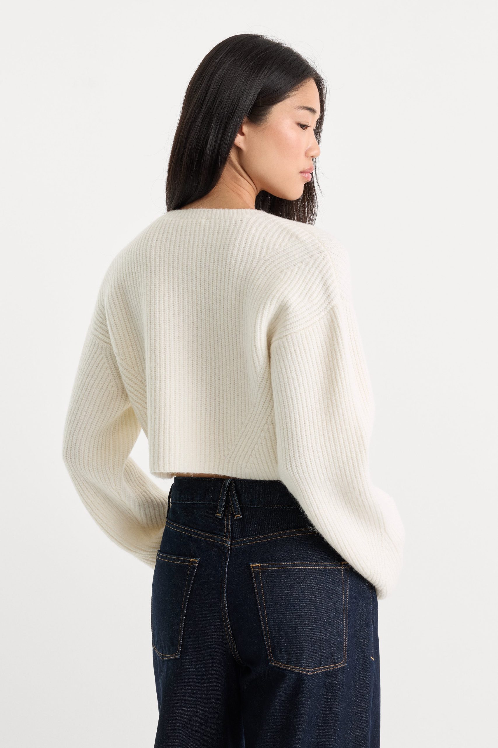 THE CHUNKY KNIT CARDIGAN | CHALK - Image 5