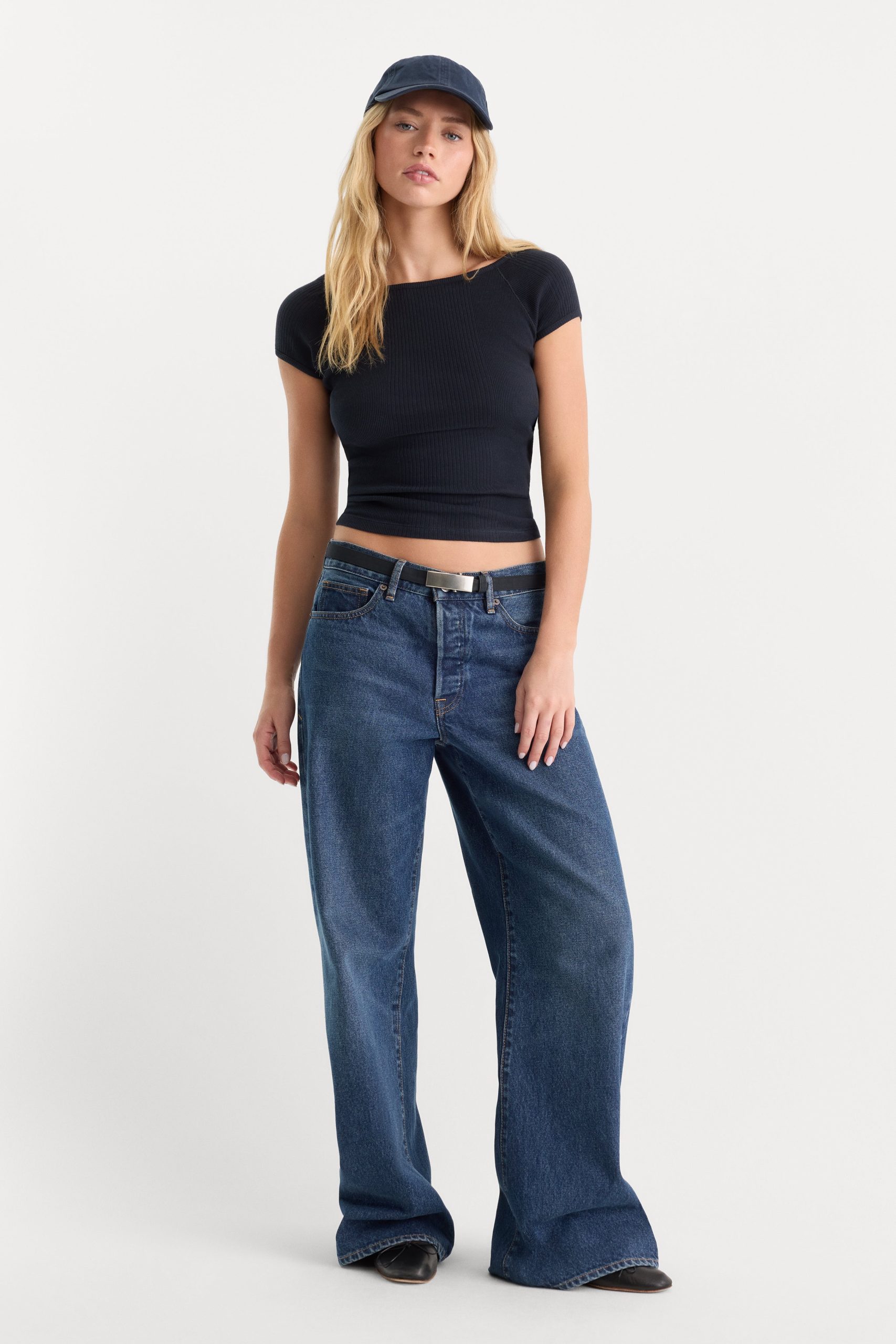 THE VARIEGATED RIB TOP | NEW NAVY002 - Image 4