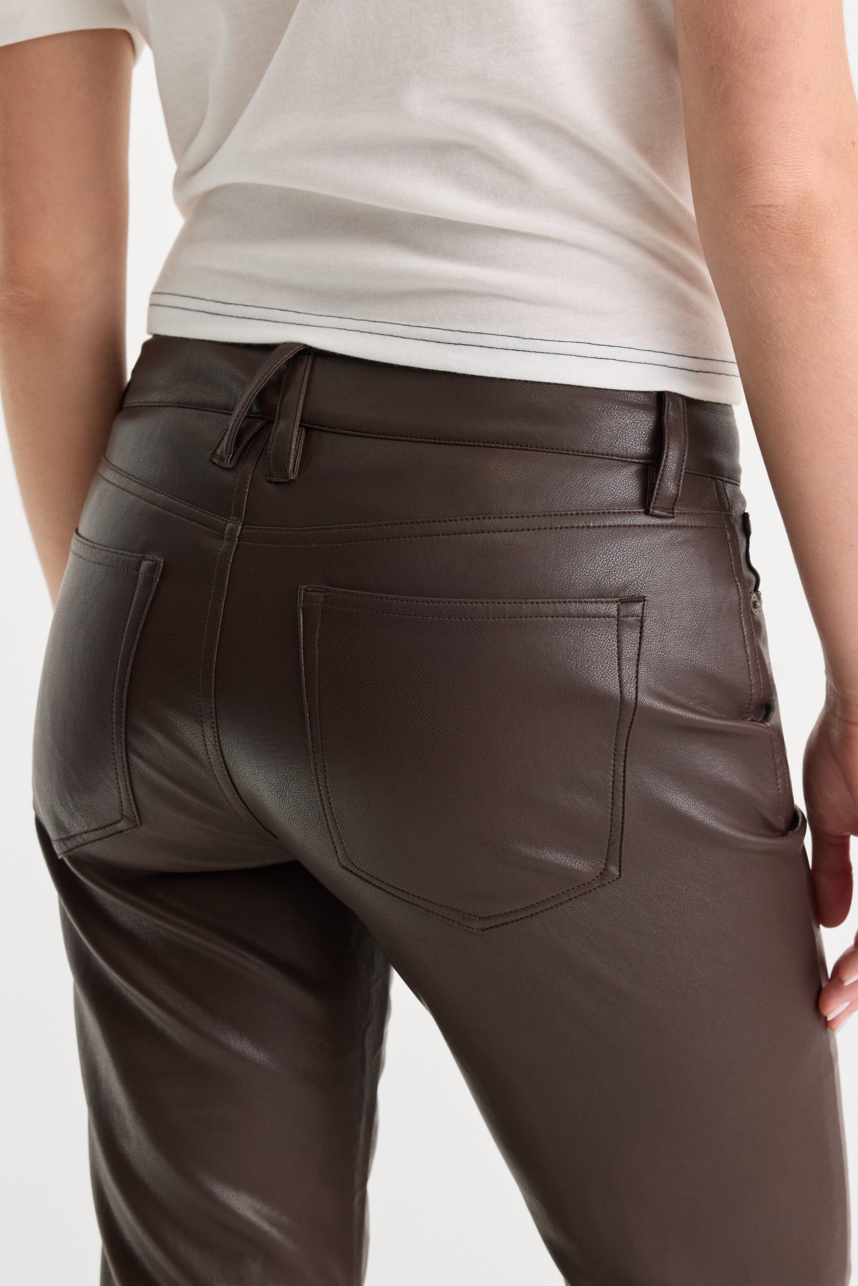 BETTER THAN LEATHER LOW RISE BOOTCUT PANT | ESPRESSO - Image 6