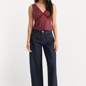 VINTAGE BARREL ANKLE JEANS | RINSE