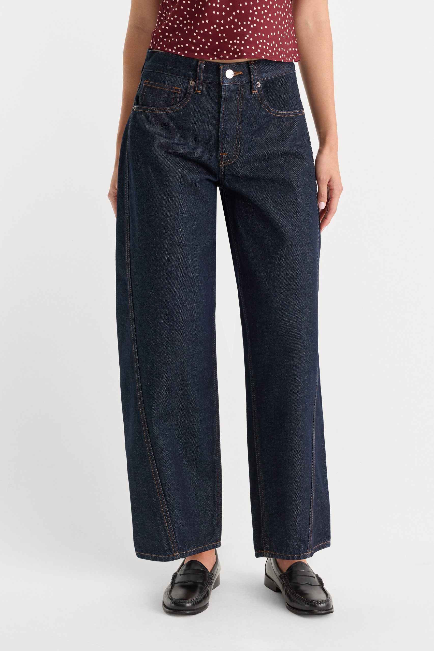 VINTAGE BARREL ANKLE JEANS | RINSE - Image 2