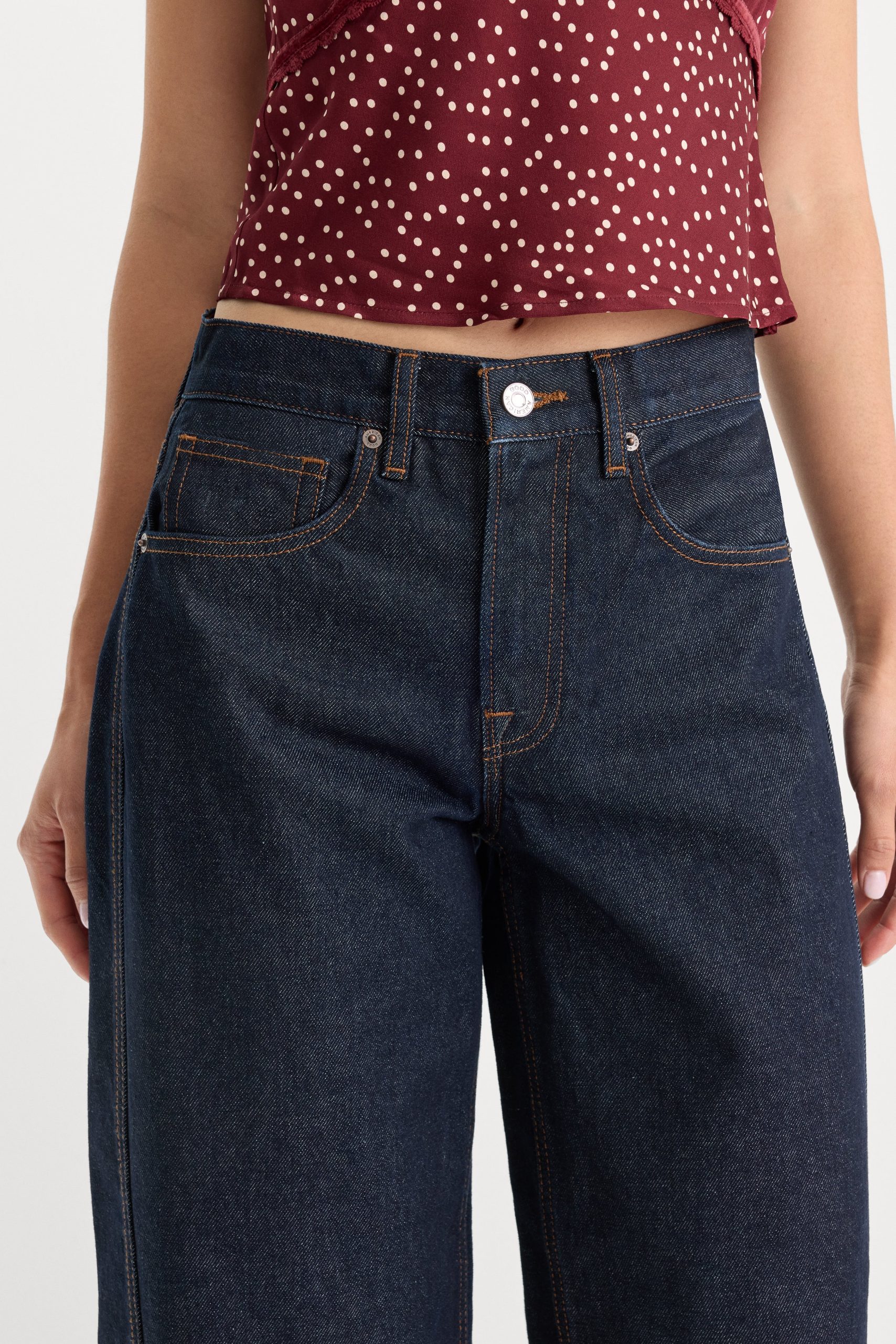 VINTAGE BARREL ANKLE JEANS | RINSE - Image 4