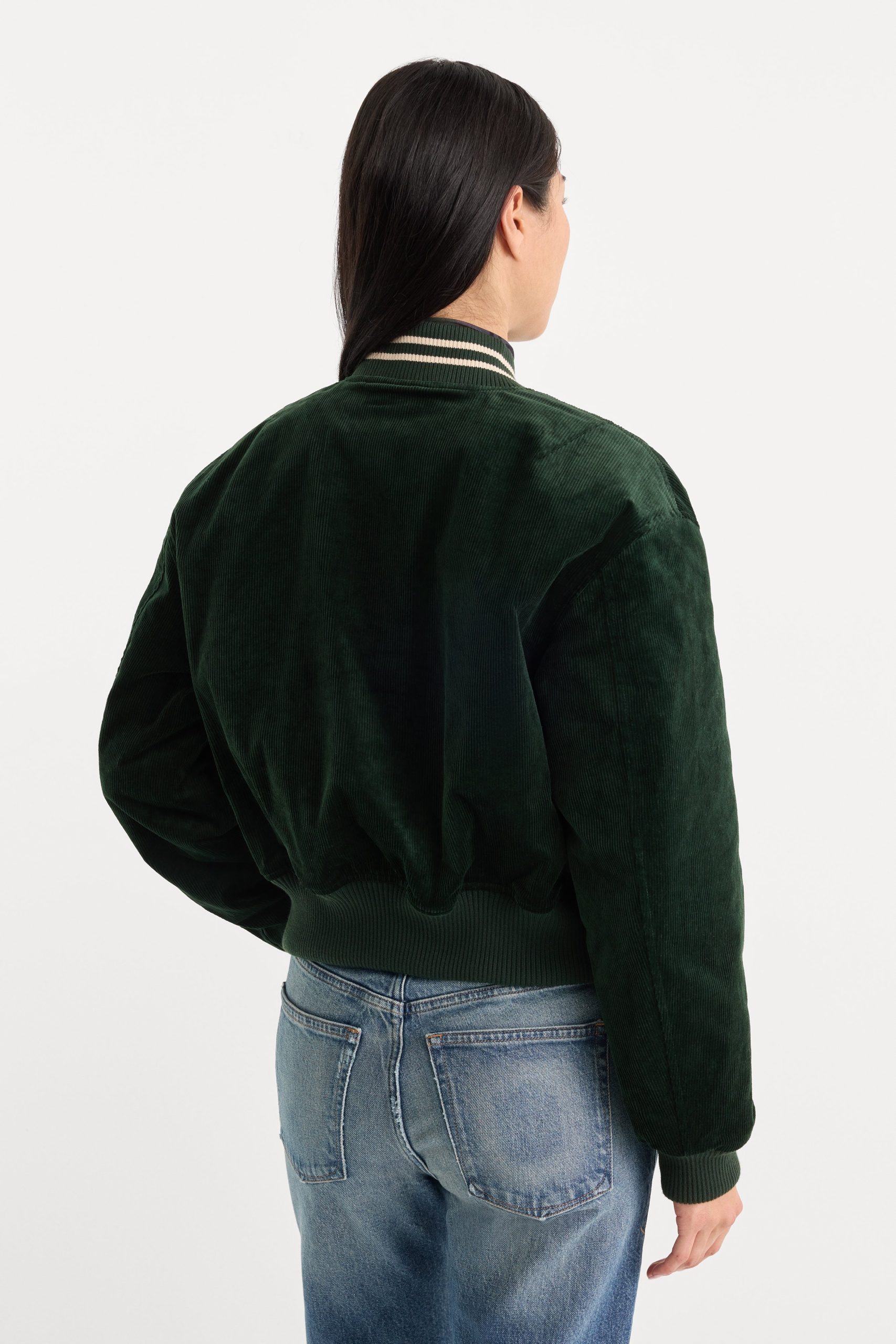THE CORD VARSITY JACKET | FOREST GREEN - Image 5