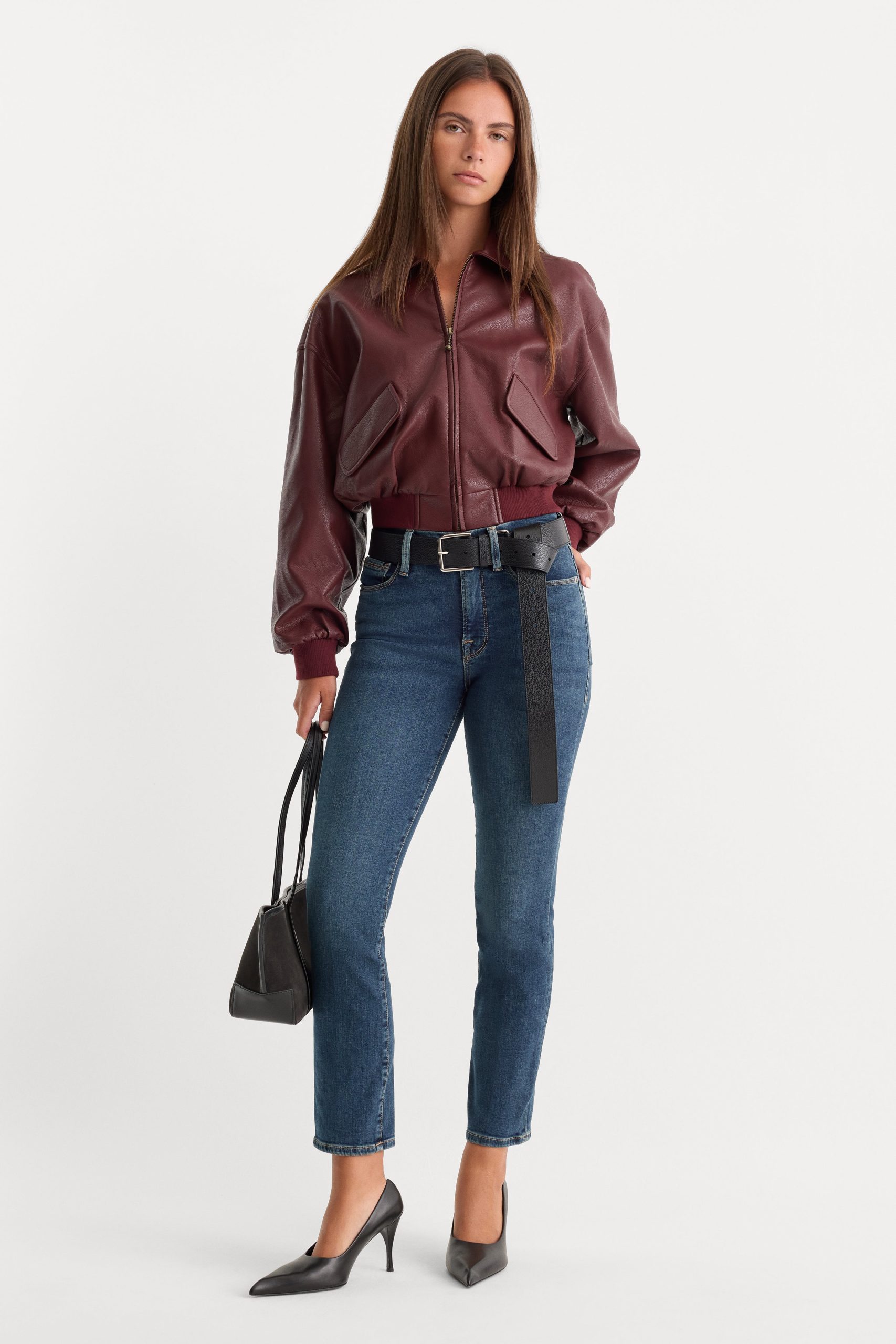 GOOD PETITE STRAIGHT JEANS | BLUE004 - Image 3