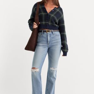 SOFT TECH GOOD CURVE STRAIGHT JEANS | INDIGO1072