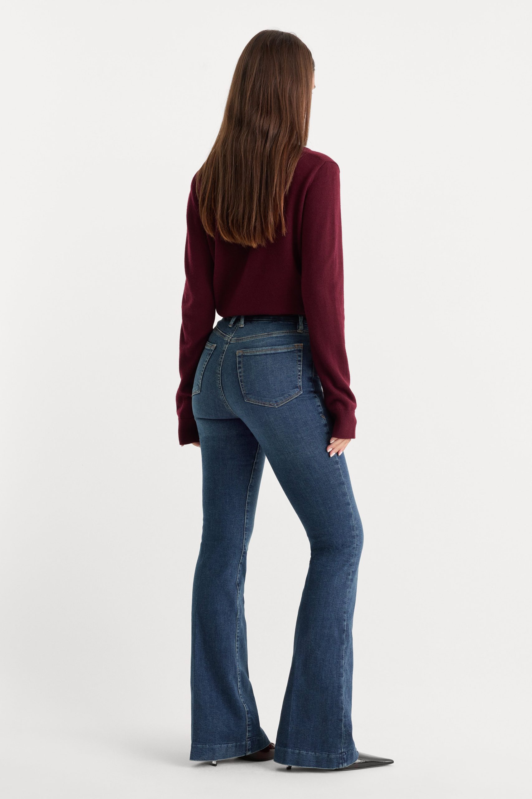 GOOD LEGS FLARE JEANS | BLUE004 - Image 5