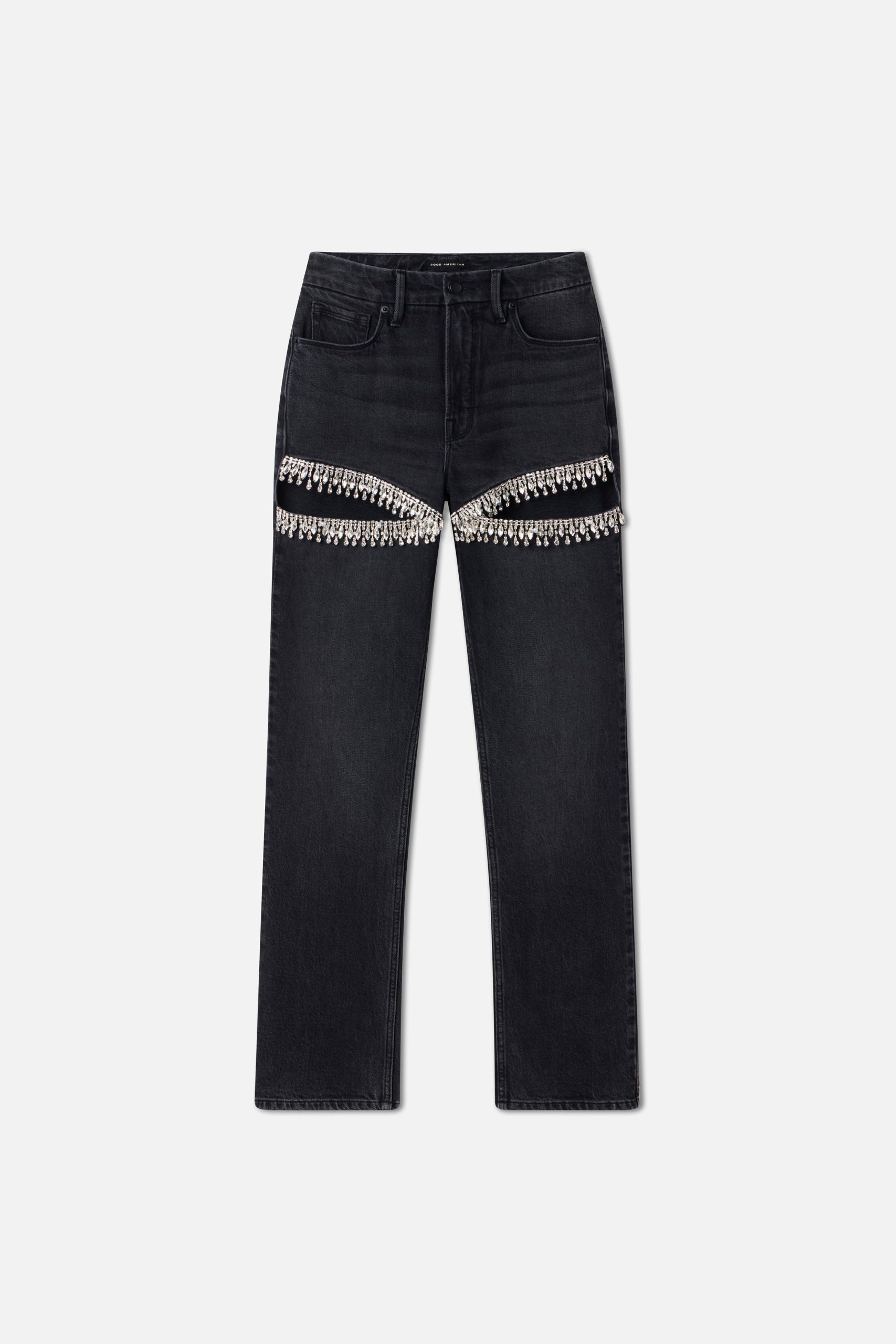 GOOD ICON STRAIGHT DIAMOND JEANS | BLACK376 - Image 6