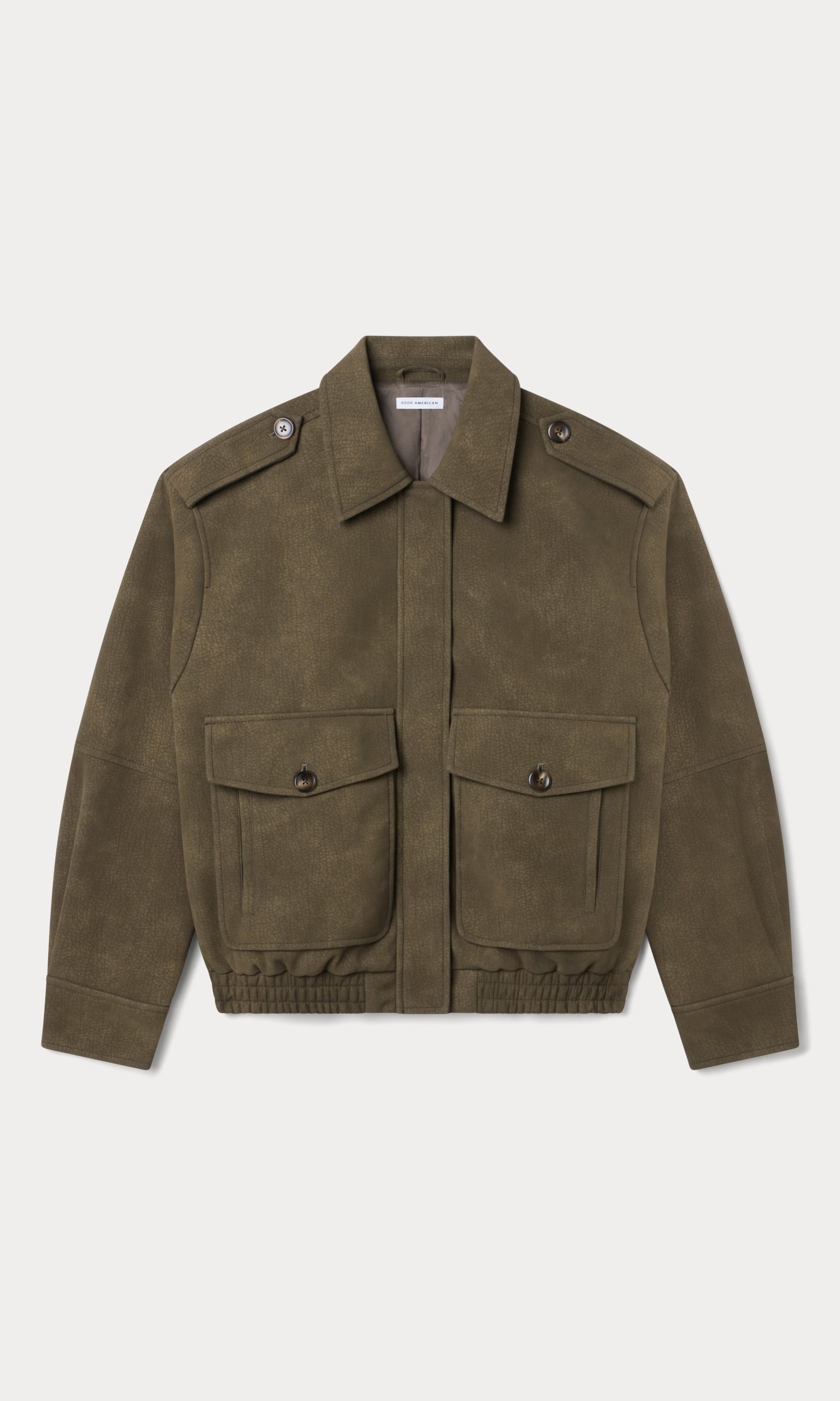 THE BETTER THAN LEATHER BOMBER JACKET | STONE - Image 6