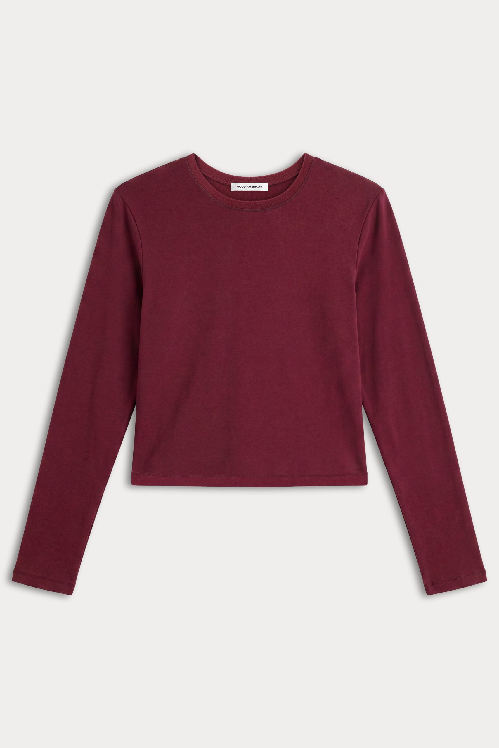 THE LONG SLEEVE BABY TEE | BERRY NOIR - Image 5