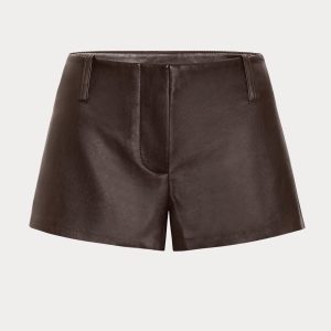 THE BETTER THAN LEATHER TROUSER SHORT | DEEP CHOCOLATE
