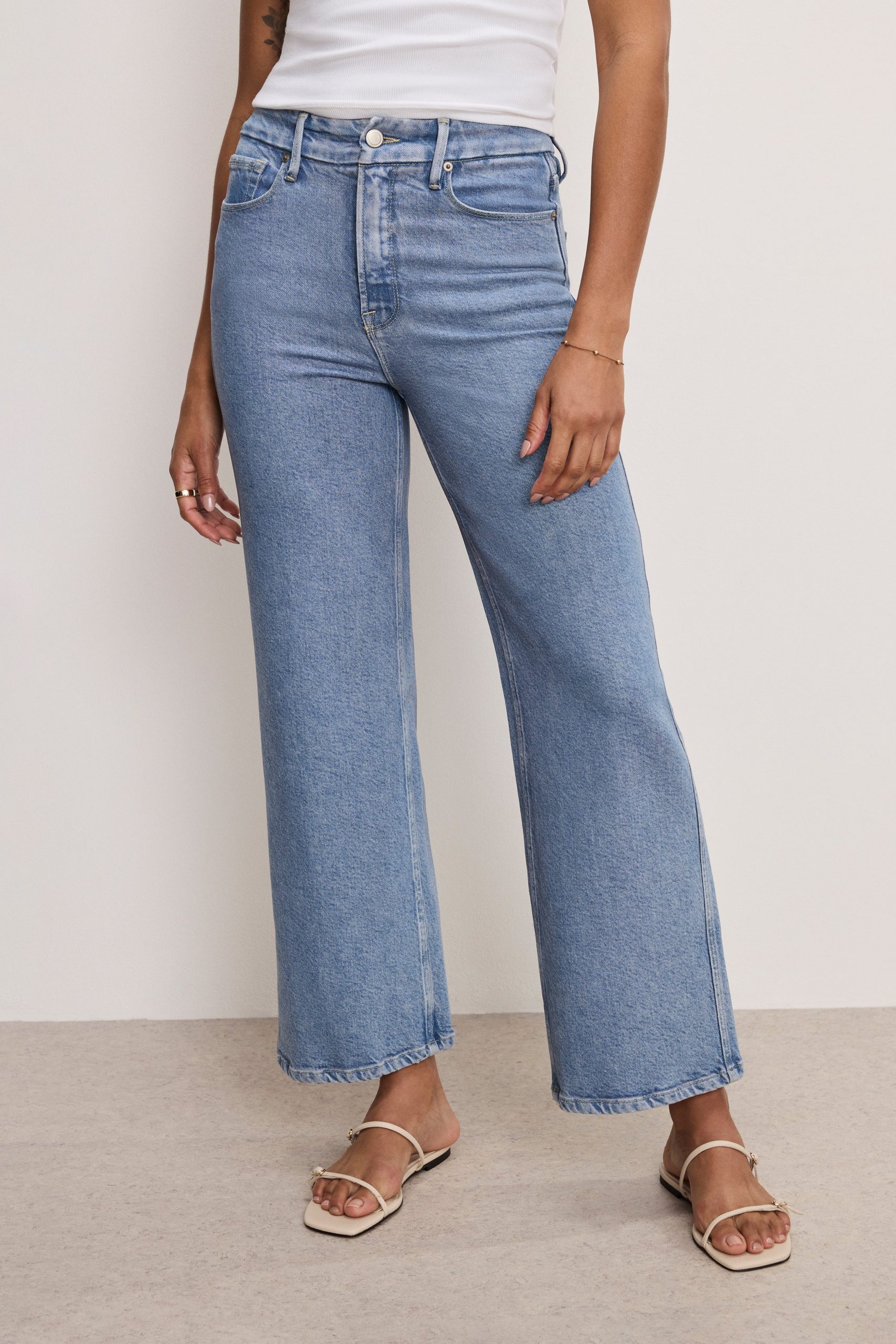 SOFT TECH GOOD SKATE WIDE CROPPED JEANS | INDIGO860 - Image 2