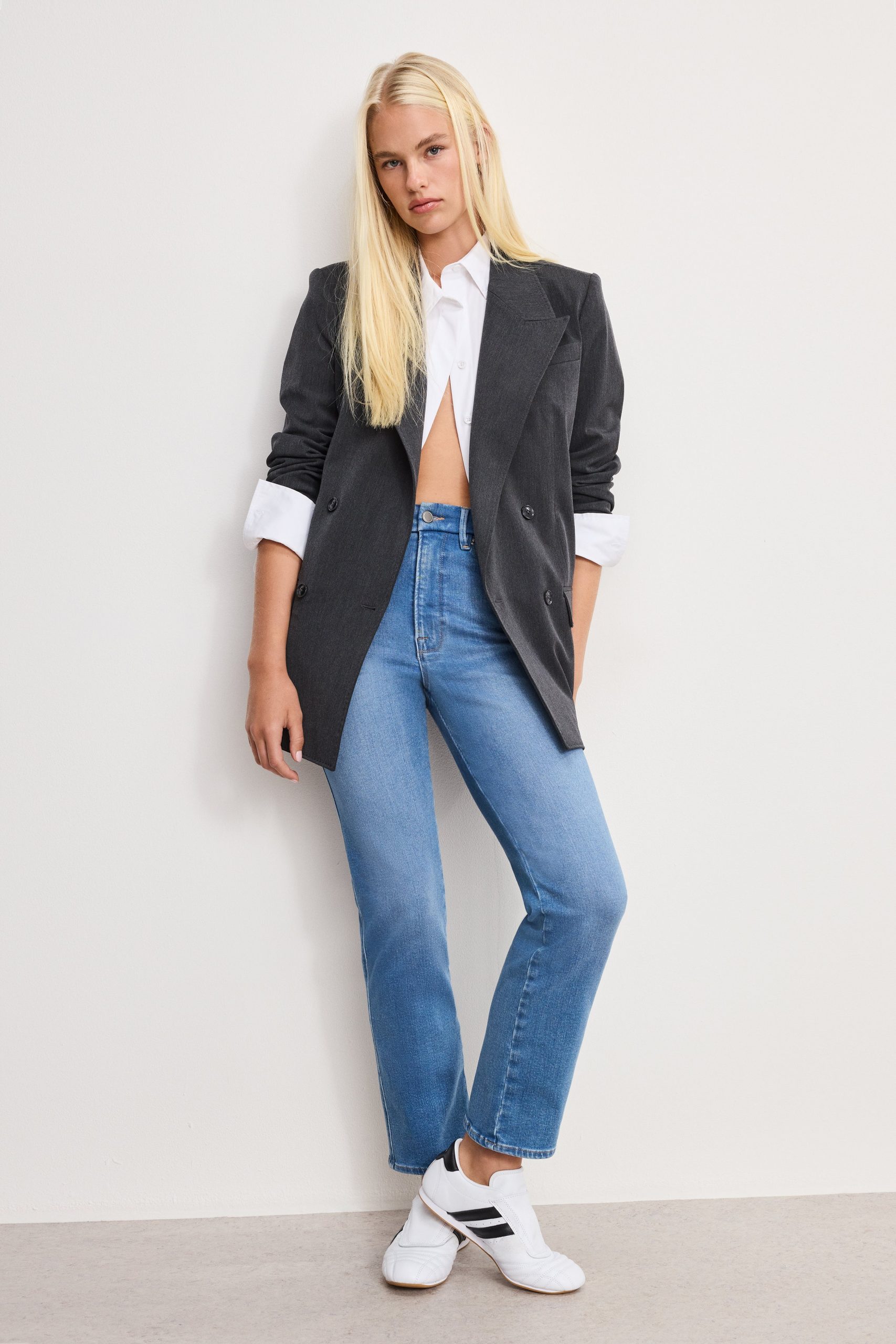 GOOD CURVE STRAIGHT COMPRESSION JEANS | INDIGO268 - Image 3
